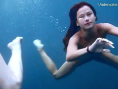 ChiliMovies presents: Naked ladies swim and look sexy underwater