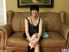 ChiliMovies presents: Amateur cutie playing with her pussy