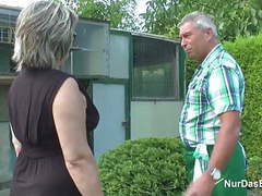 ChiliMovies presents: German grandpa and grandma fuck hard in garden