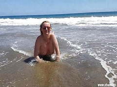 ChiliMovies presents: The beach whore for everyone on gran canaria uncut