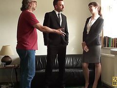 ChiliMovies presents: Uk brunette amateur in stockings gets an ass stuffing