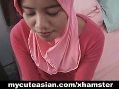 ChiliMovies presents: Asian amateur in head scarf sucks then fucks