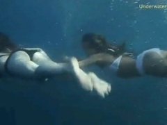 ChiliMovies presents: Bikini girls filmed underwater in the ocean