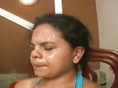 ChiliMovies presents: Stupid slave eats spit, snot and ass of 4 girls