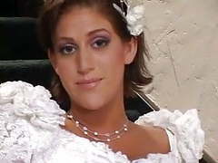 ChiliMovies presents: Bride & a hottie share a big cock