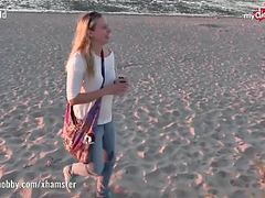 ChiliMovies presents: My dirty hobby - hot public blowjob on the beach
