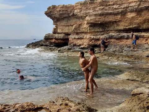 ChiliMovies presents: Divers watching us fuck at the beach give us some help