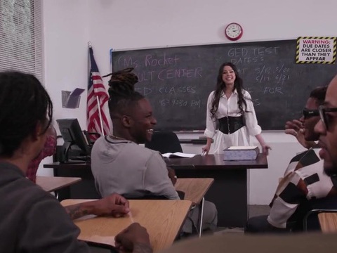 ChiliMovies presents: Hardcore interracial fucking in the office with a cum loving slut