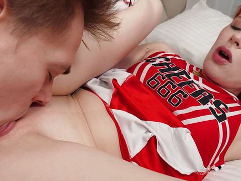 ChiliMovies presents: Redhead cheerleader bringing steamy fantasies to life together with her bf