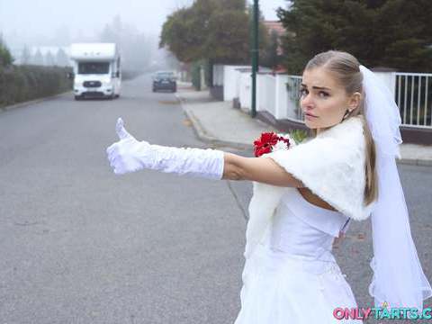 ChiliMovies presents: Shock content sexy bride fucks random van driver on marriage day