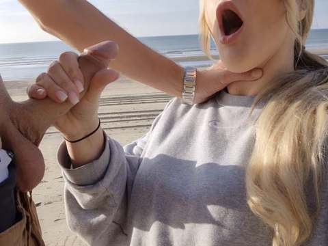 ChiliMovies presents: Outdoor after a blowjob for a stranger on the beach, i was fucked in public