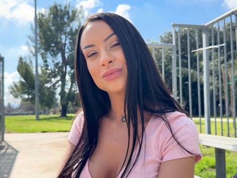 ChiliMovies presents: Brunette cara mella having fun while sucking her lover's dick