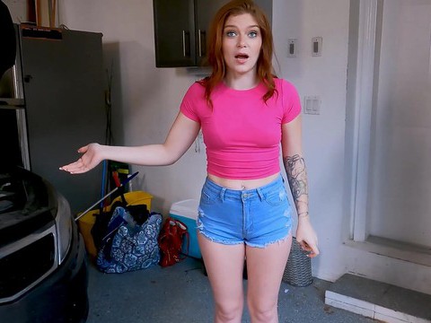 ChiliMovies presents: Redhead katerina deville with hot ass sucking a dick - hd
