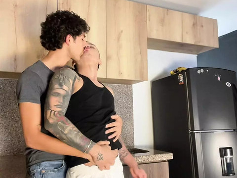 ChiliMovies presents: Colombian boy shows how to take a huge cock - enriquemudu & milky_santy