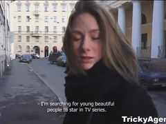 ChiliMovies presents: Beautiful teen strips and sucks in reality porn