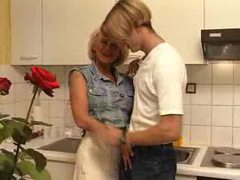ChiliMovies presents: Fucking his busty aunt in the kitchen