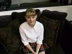 ChiliMovies presents: Adorable schoolgirl gives head before sex