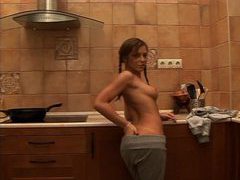 ChiliMovies presents: Stripping from her sweats and fingering