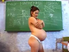 ChiliMovies presents: Pregnant teacher masturbates in classroom