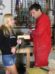 Chili Movies presents: Blonde teenage beauty fucking her old and horny handyman