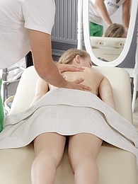 Chili Movies presents: Oiled up blonde teen Raphael getting fucked on massage table