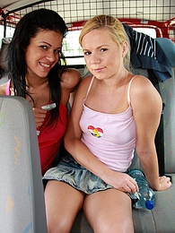 Chili Movies presents: Naughty young Ellis and her hot friend share a hard cock