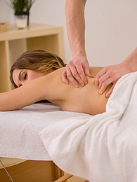Chili Movies presents: Small breasted Zoe Doll gets fucked by her hot and horny masseuse