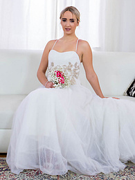 Chili Movies presents: Blonde bride Anna Khara has sex with the groom and a photographer at once