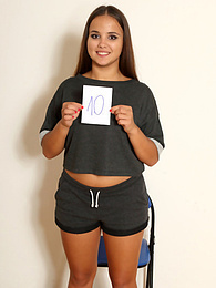 Chili Movies presents: Dark-Haired hungarian covergirl Olivia Nice takes off her clothes during a solo shoot