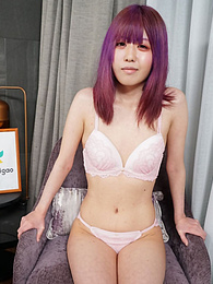 Chili Movies presents: Asian girl Shiori Fujimori displays her petite tiny tits and unveils her complete nakedness in a solo