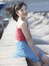 Chili Movies presents: Asian teen Chisaki Morito demonstrates her tiny tits and demonstrates her exposed body outdoors